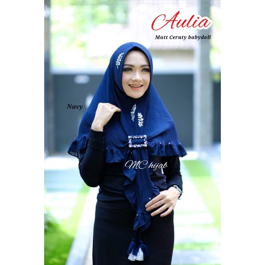 KHIMAR PLISKET AULIA FREE GESPER ORI DESVIKA