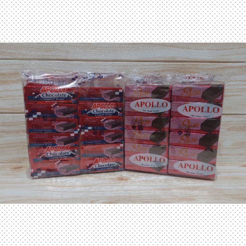 

Apollo Milk Wafer Cream / Chocolate Wafer Cream isi 4pack