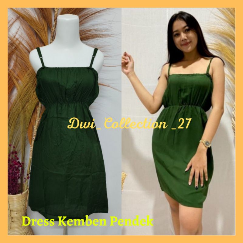 Dress Daster Kemben Bali Rayon Rumah Rumahan Pendek Wanita Adem Murah Kekinian Tali Satu Kecil cewek