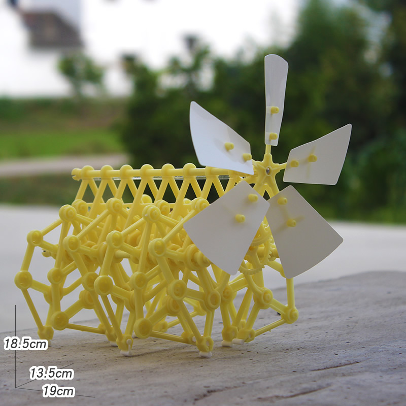 Mainan Puzzle Rakitan Model Strandbeest Animaris Berjalan Tenaga Angin Diy Untuk Edukasi Sains Anak