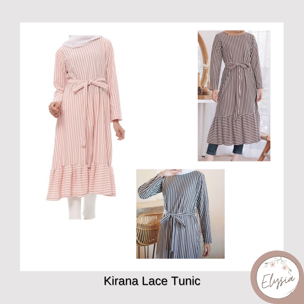 Kirana Lace Tunic - Gaun/dress/Gamis/Tunik Wanita Murah Fashion Muslim