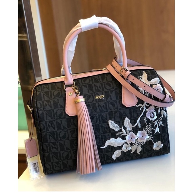 SALE TAS SPEEDY BONIA MONOGRAM LARGE ORIGINAL 100%