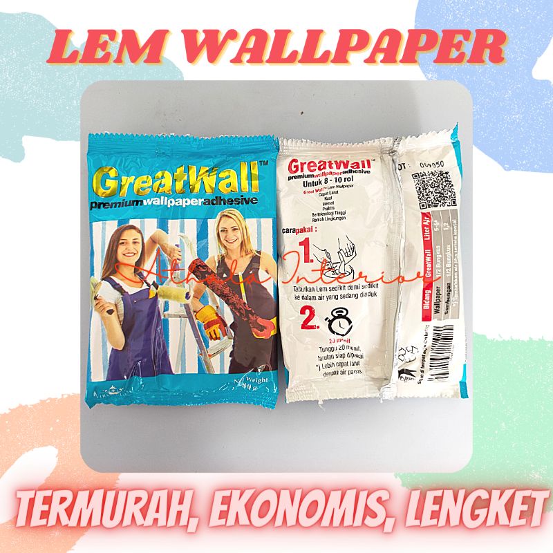 Lem Wallpaper Dinding  Kuat Murah Ekonomis / Lem Walpaper Dinding