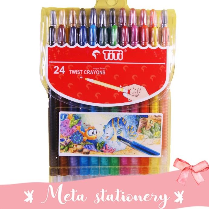 

Twist Crayon / Krayon Putar Titi Ti-Cp-24T / 24 Warna / Colors