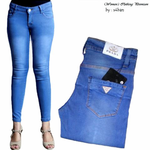 Celana Jeans CL537 Celana Jeans Wanita Soft Jeans Terlaris