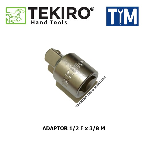 TEKIRO Adaptor 1/2 F x 3/8 M ( Gagang 1/2&quot; ke Mata Sock 3/8&quot; )