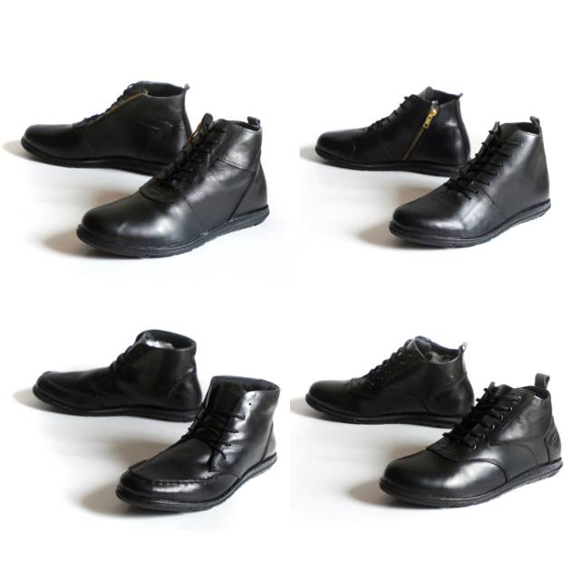 SEPATU PANTOFEL TINGGI KULIT KERJA PRIA TERBARU
