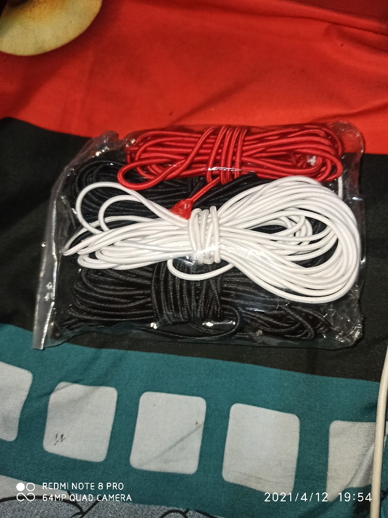 Tali Kur Karet Elastis 3.0 Mm Merah