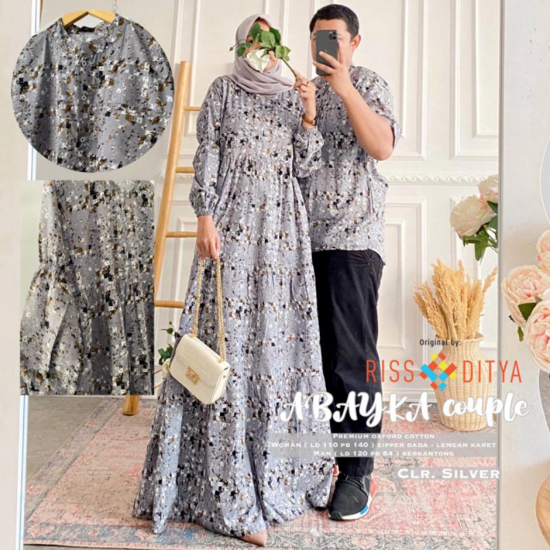ABAYKA COUPLE ORI RISSADITYA (RSD HIJAB) GAMIS PASANGAN FASHION MUSLIM