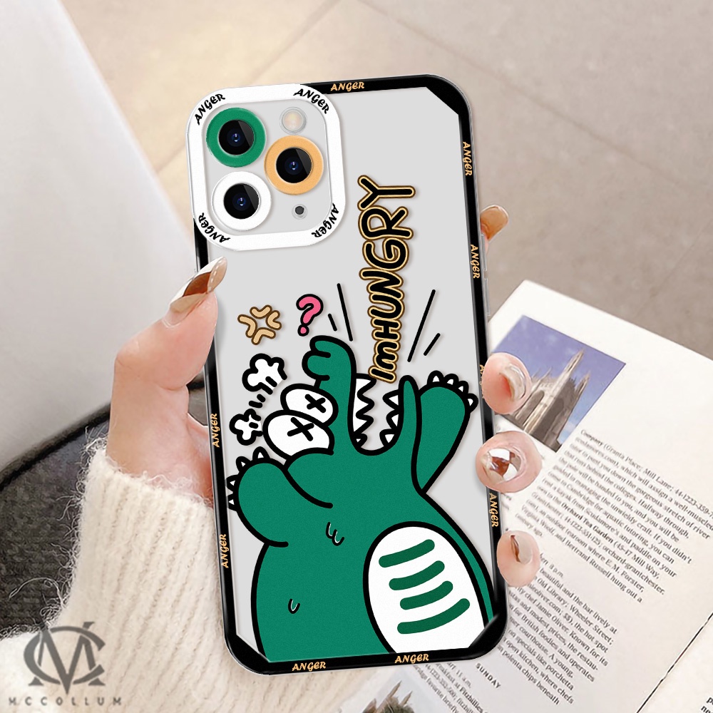 Casing TPU OPPO Realme C21Y C25Y C25S C25 C21 C15 C12 C11 C20A C2 6i 5 5i 5S 2 Pro Narzo 50A Motif Kartun Dinosaurus