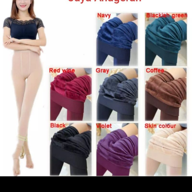 PROMO CELANA LEGGING WANITA THERMAL WINTER NAIK GUNUNG MUSIM DINGIN IMPORT QUALITY