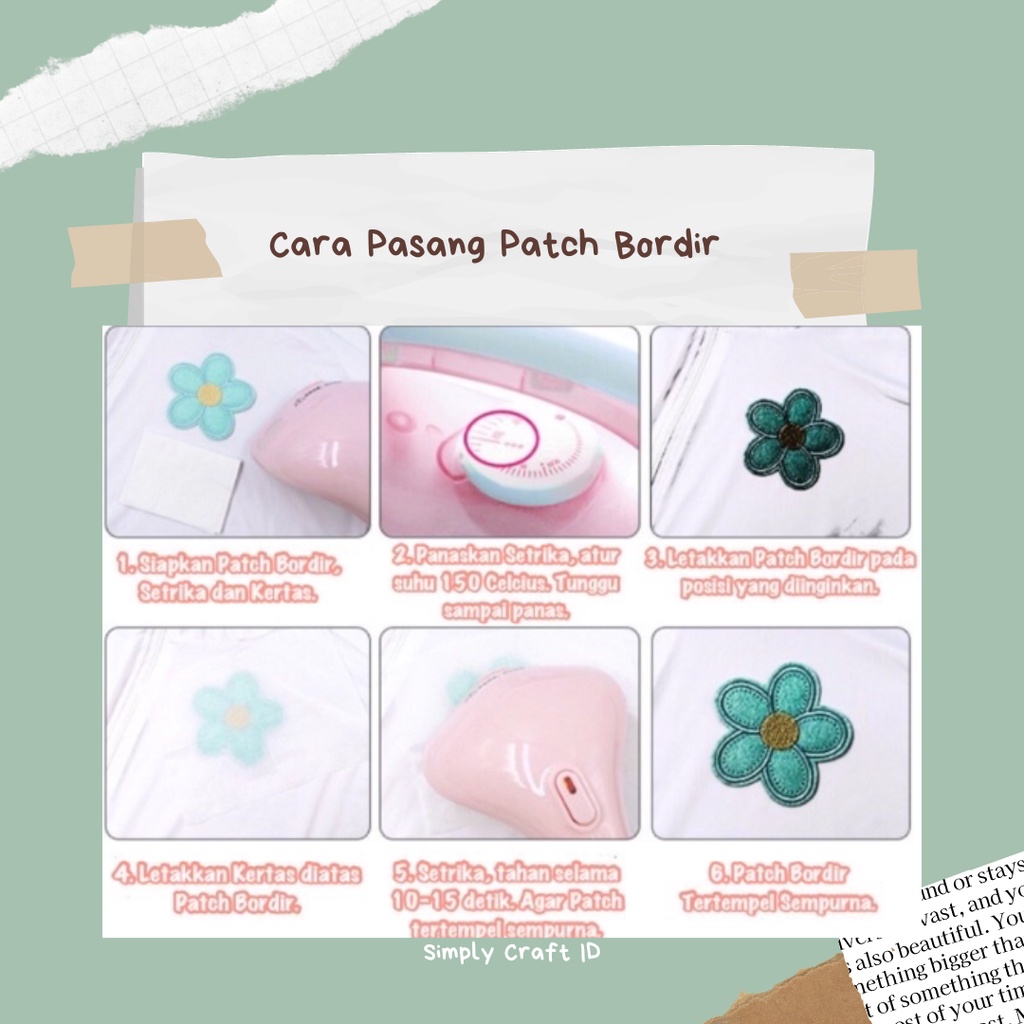 Simply Craft ID - BORDIR PATCH COUPLE SERIES IRON ON/ PATCH BORDIR PASANGAN / BORDIR PATCH PACARAN