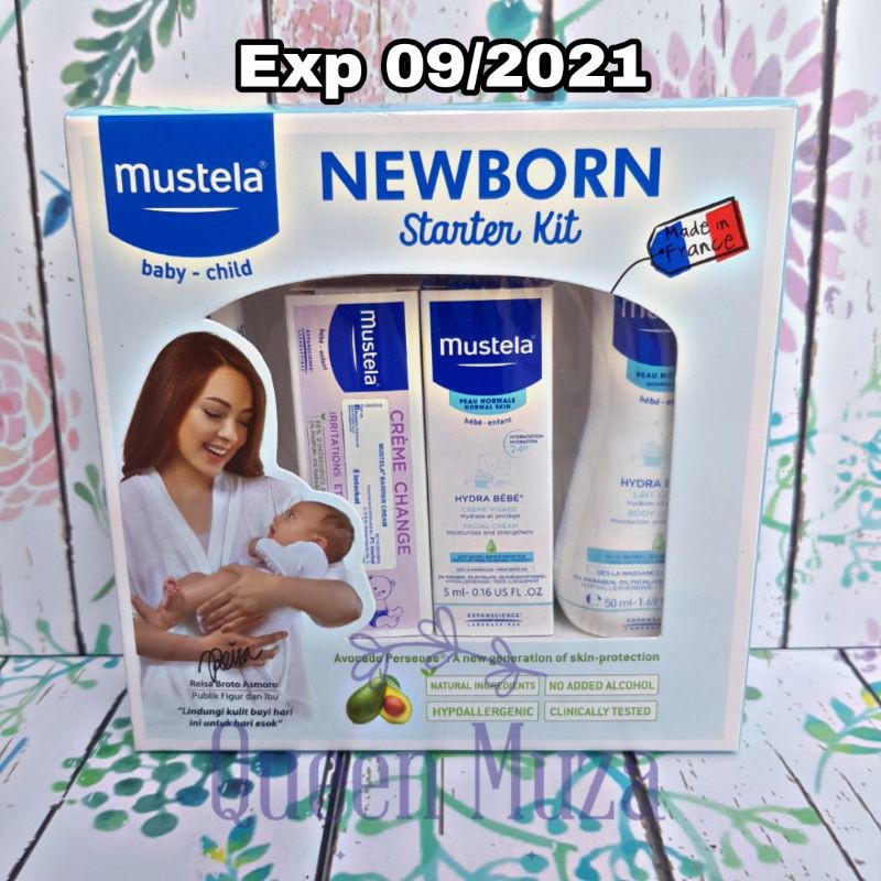 Mustela Newborn Starter kit travel Isi hydra bebe lotion cleansing gel barrier facial cream