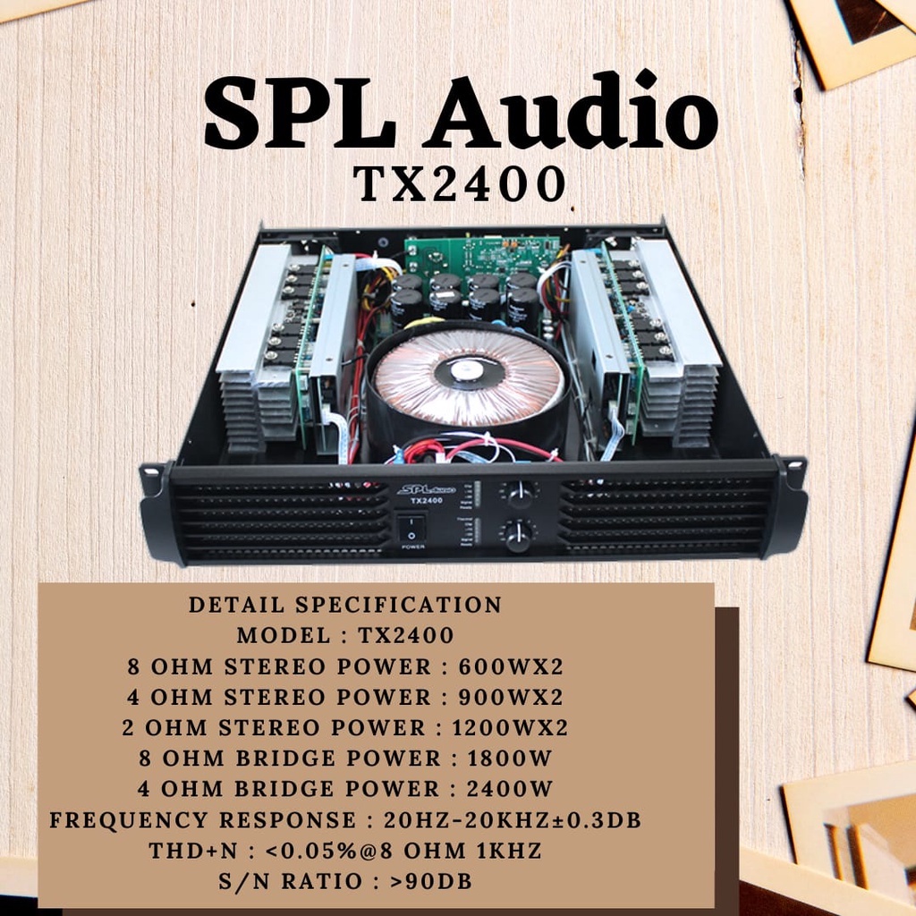 SPL Audio Power Amplifier TX 2400