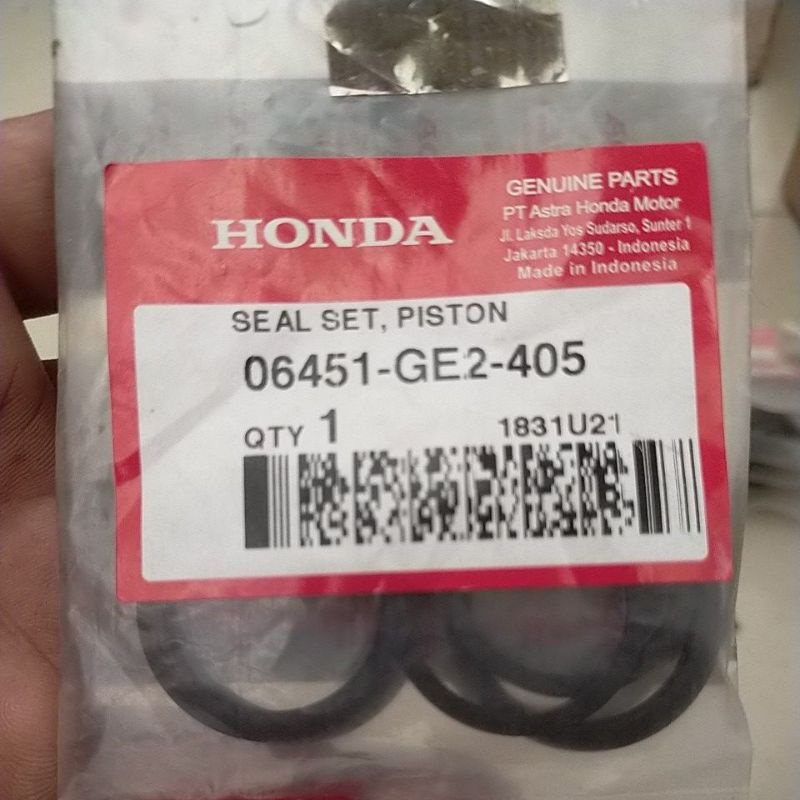 06451-GE2-405 HGP AHM 100% ORIGINAL SEAL SET PISTON HONDA CBR 150 CBU SUPRA 100 06451GE2405
