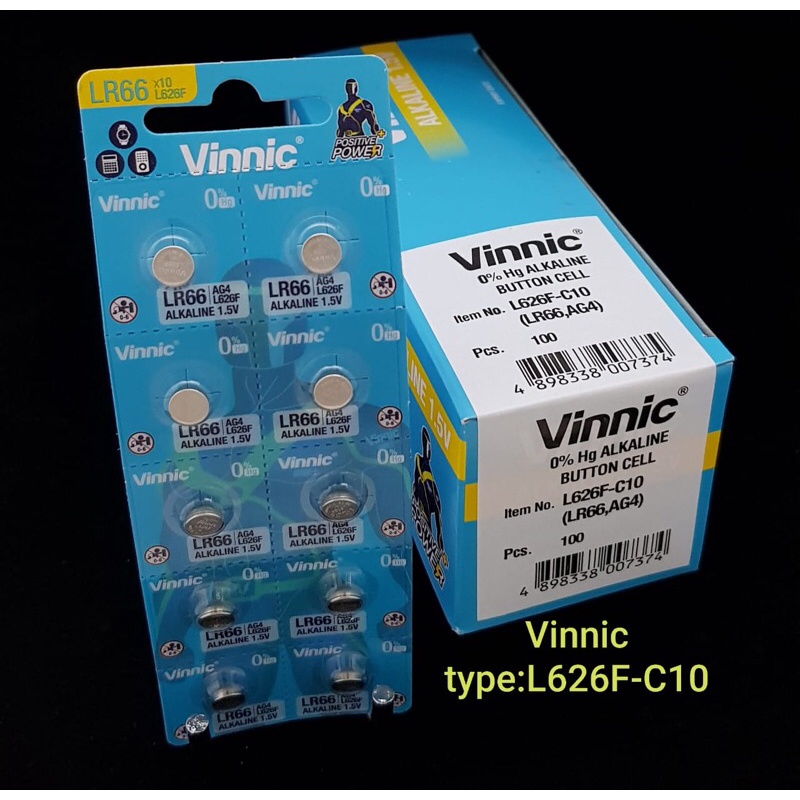 baterai jam alkaline vinnic original per papan