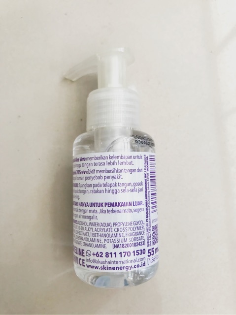 Makarizo handsanitizer Aloevera 55ml alkohol70%-1