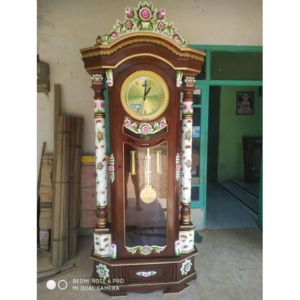 LEMARI JAM FURNITURE JATI | LEMARI JAM JATI | LEMARI JAM FURNITURE MEBEL JEPARA