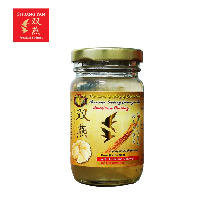 

Minuman Sarang Burung Walet 120ml - American Ginseng Flavor - Biasa - BARU