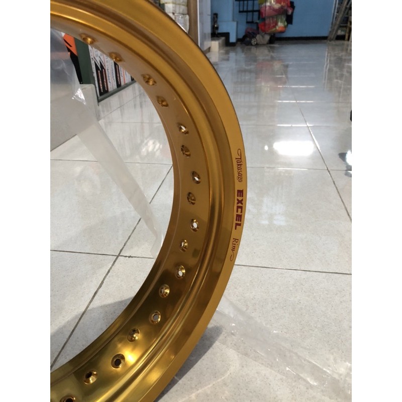 velg TAKASAGO EXCEL RIM JAPAN ring 17 gold ukuran 425