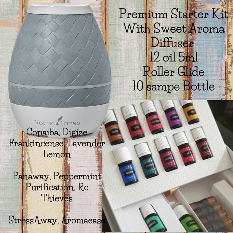premium kit sweet aroma diffuser young living 12 essential oil