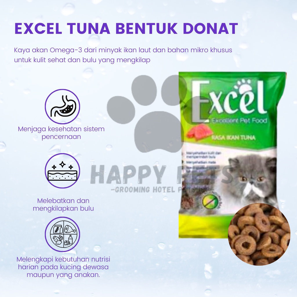 EXCEL TUNA 500 GR BENTUK IKAN SEGITIGA DONAT