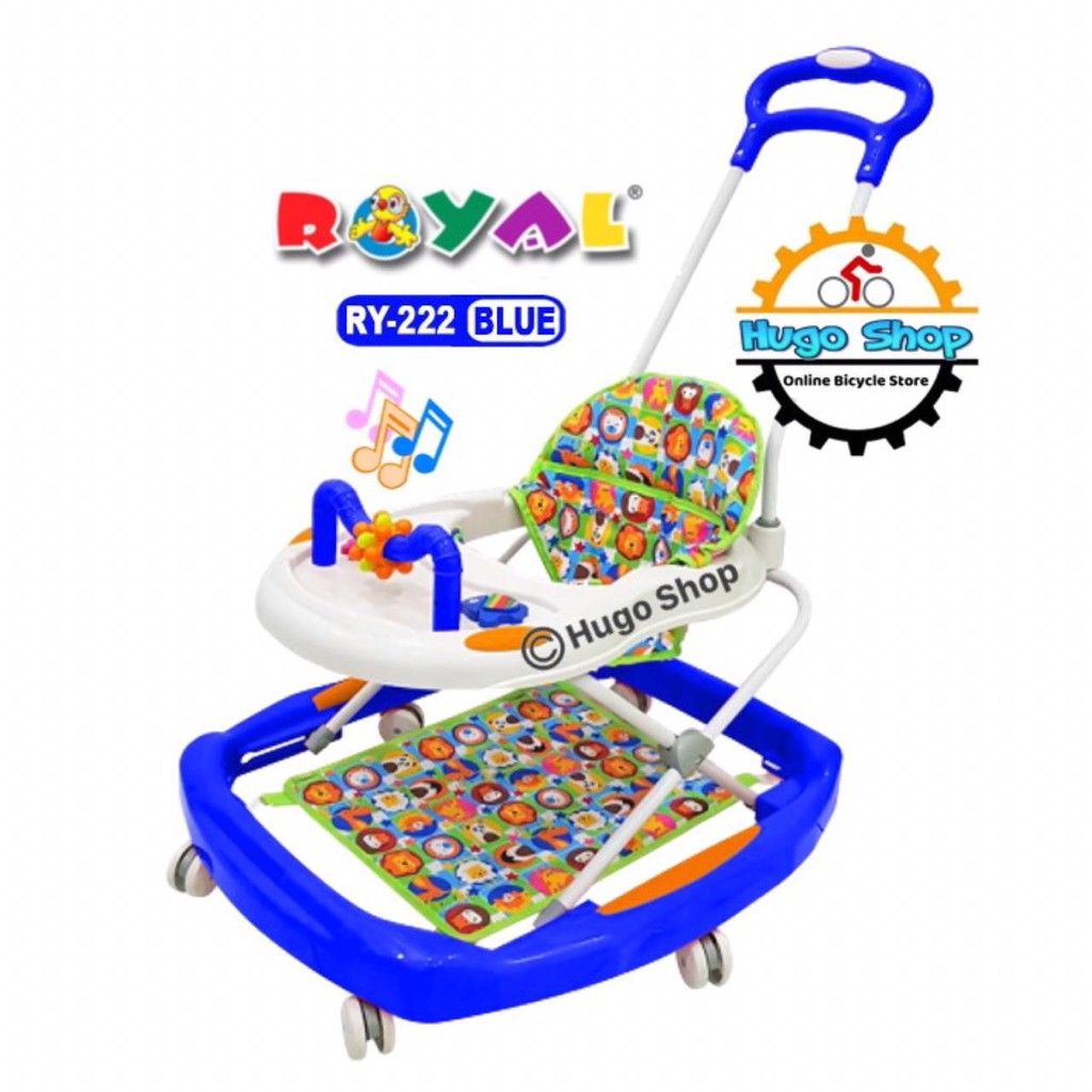 Alat Belajar Jalan Bayi - Baby Walker Royal RY 222 Biru