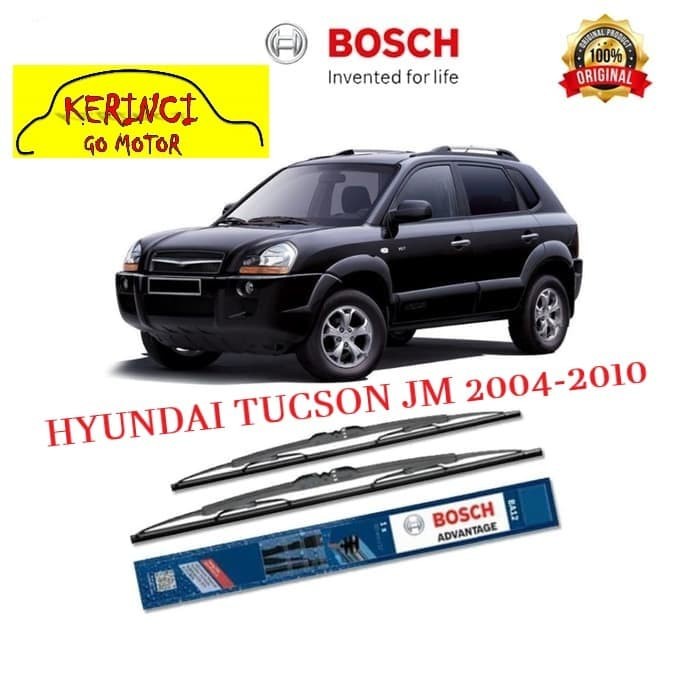 WIPER HYUNDAI TUCSON JM 2004-2010 BOSCH ADVANTAGE 24&quot; &amp; 16&quot; SEPASANG