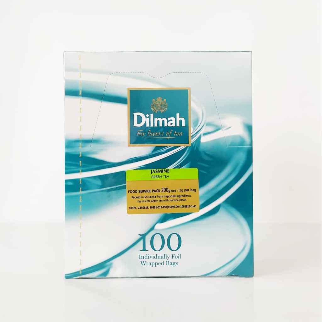 

Teh Dilmah Jasmine Tea 100 saset (100 Foil Enveloped x 2gr) | Teh Celup