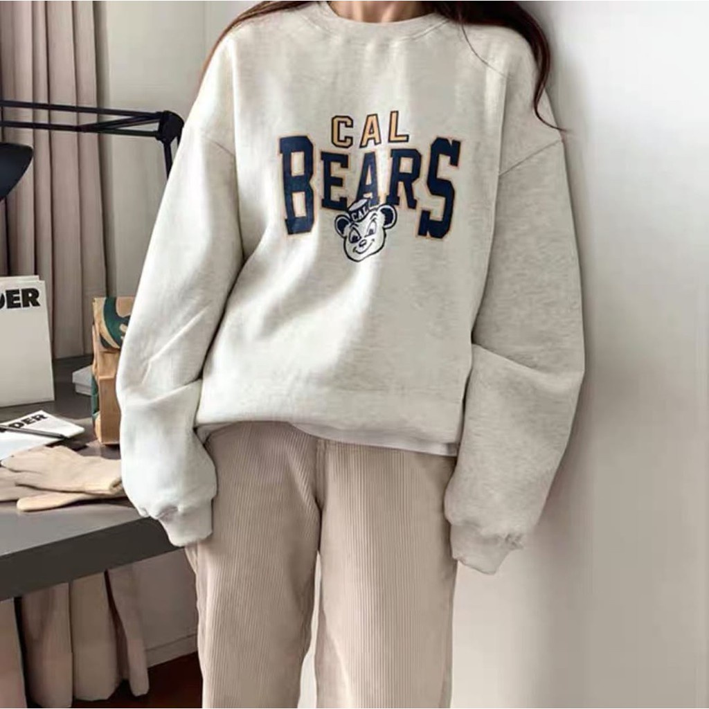 SWEATER WANITA CAL BEARS - ATASAN CREWNECK WANITA PREMIUM