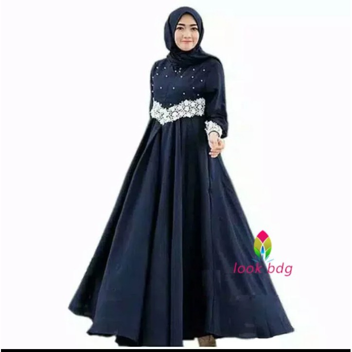 Baju muslim AULA Dress Gamis Dress Maxi