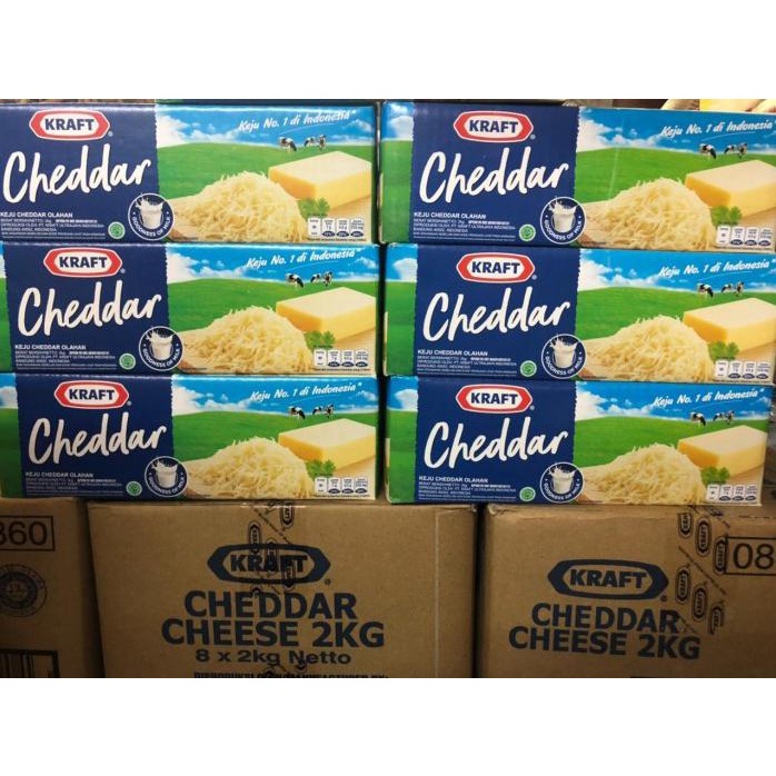 

KEJU KRAFT CHEDDAR KEMASAN 2KG