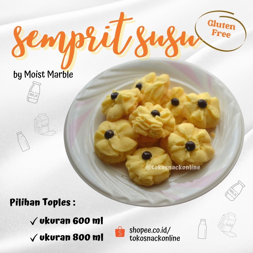 

Kue Kering Semprit Susu Gluten Free