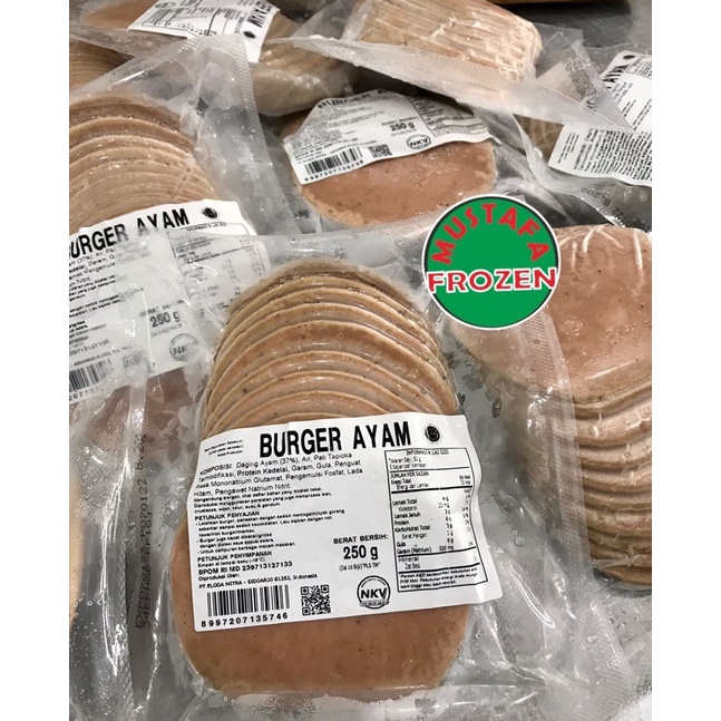 

Bernardi Burger Ayam Packingan Polos 250gr