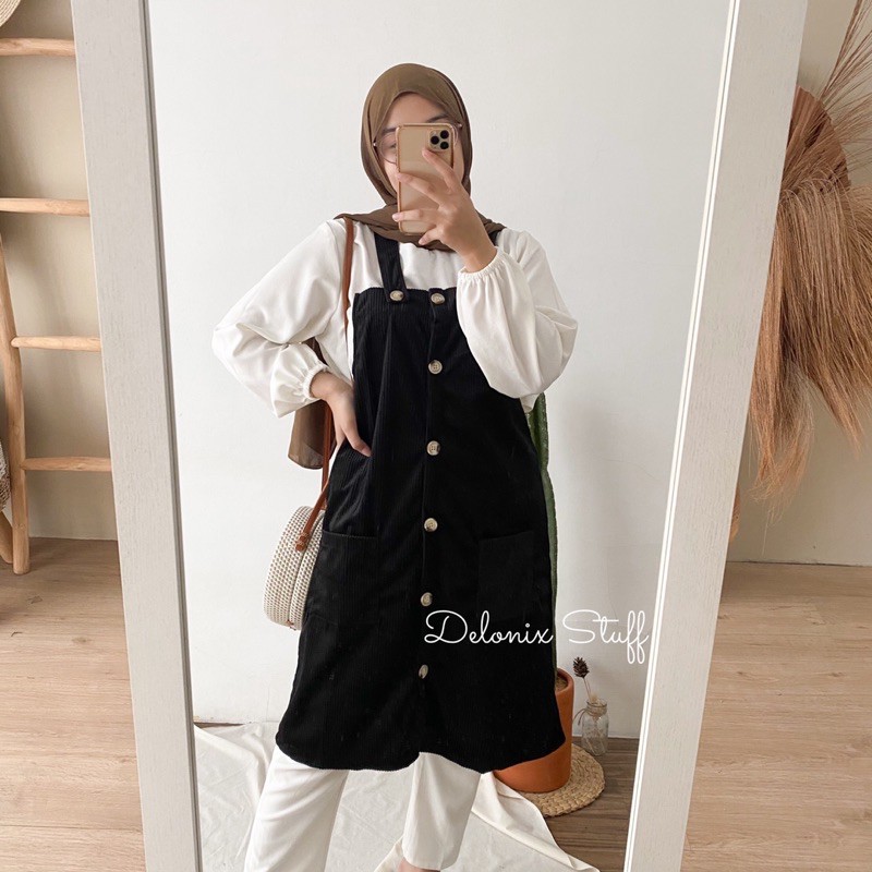 Korean overall corduroy