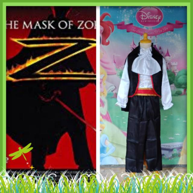 Zorro Baju Kostum Hallowen Anak