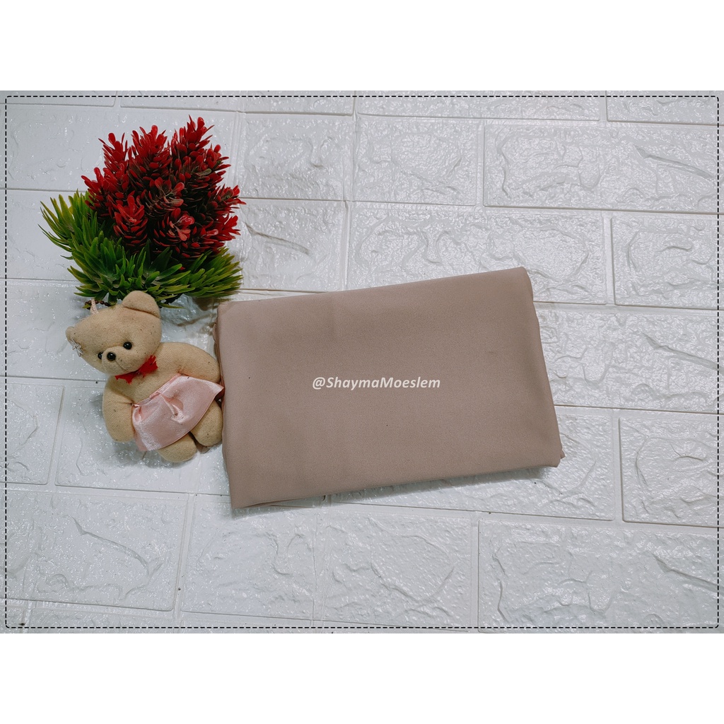 Pashmina Jersey Malay Shawl Panjang 180x75cm / Pasmina Bahan Jersey-PASH JERSEY CREAM