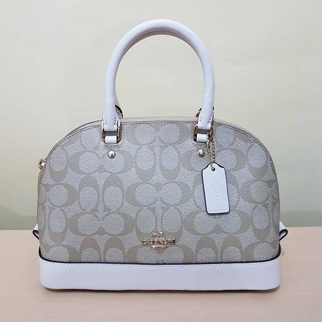 Tas Coach Original / Coach Mini Sierra Signature Khaki Chalk