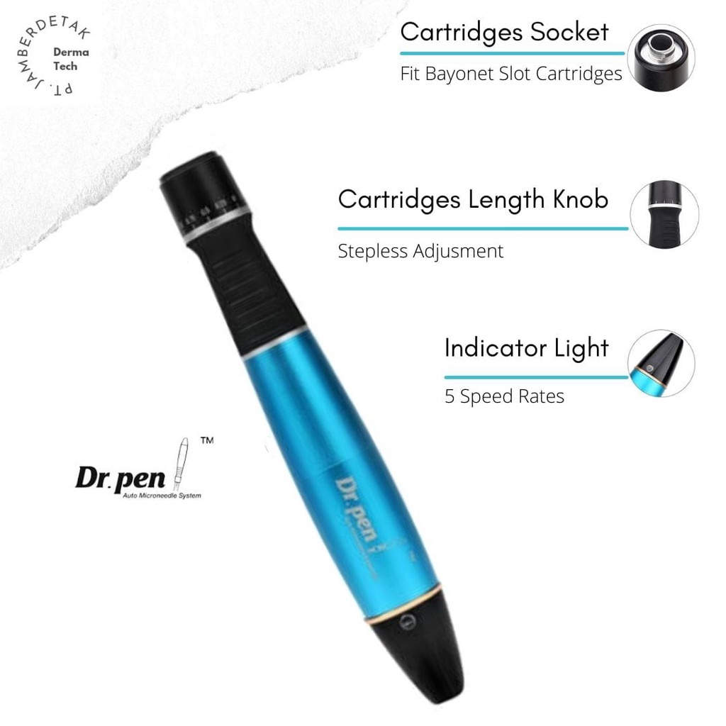 Dr.pen a1 wireless a1-w dermapen mts alat bb glow sulam alis bibir bopeng scar  ada m7 m5 mym