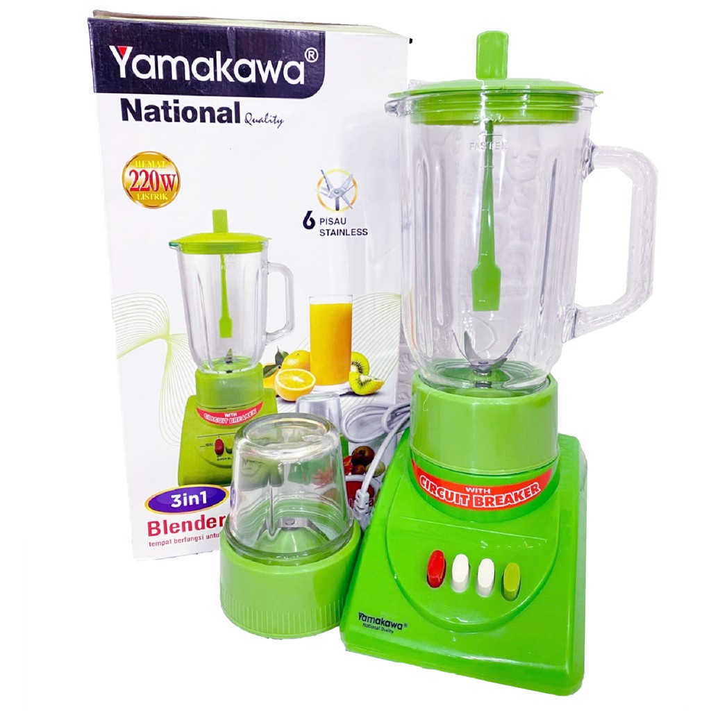 mitra88sby Blender plastik 3 IN 1 National Yamakawa Kapasitas 1 Liter