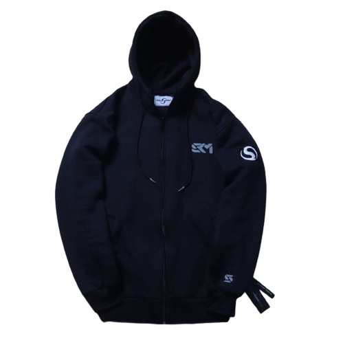 Jaket Sweater Hoodie ZIPPER SKM LOGO – Edition Fashion Trendy Casual Pria  Good Brand Quality Stylish