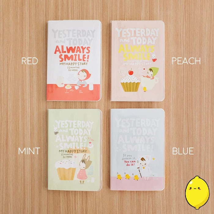 

[RESTOCK] Always Smile Everyday Organizer / Buku Agenda - Blue