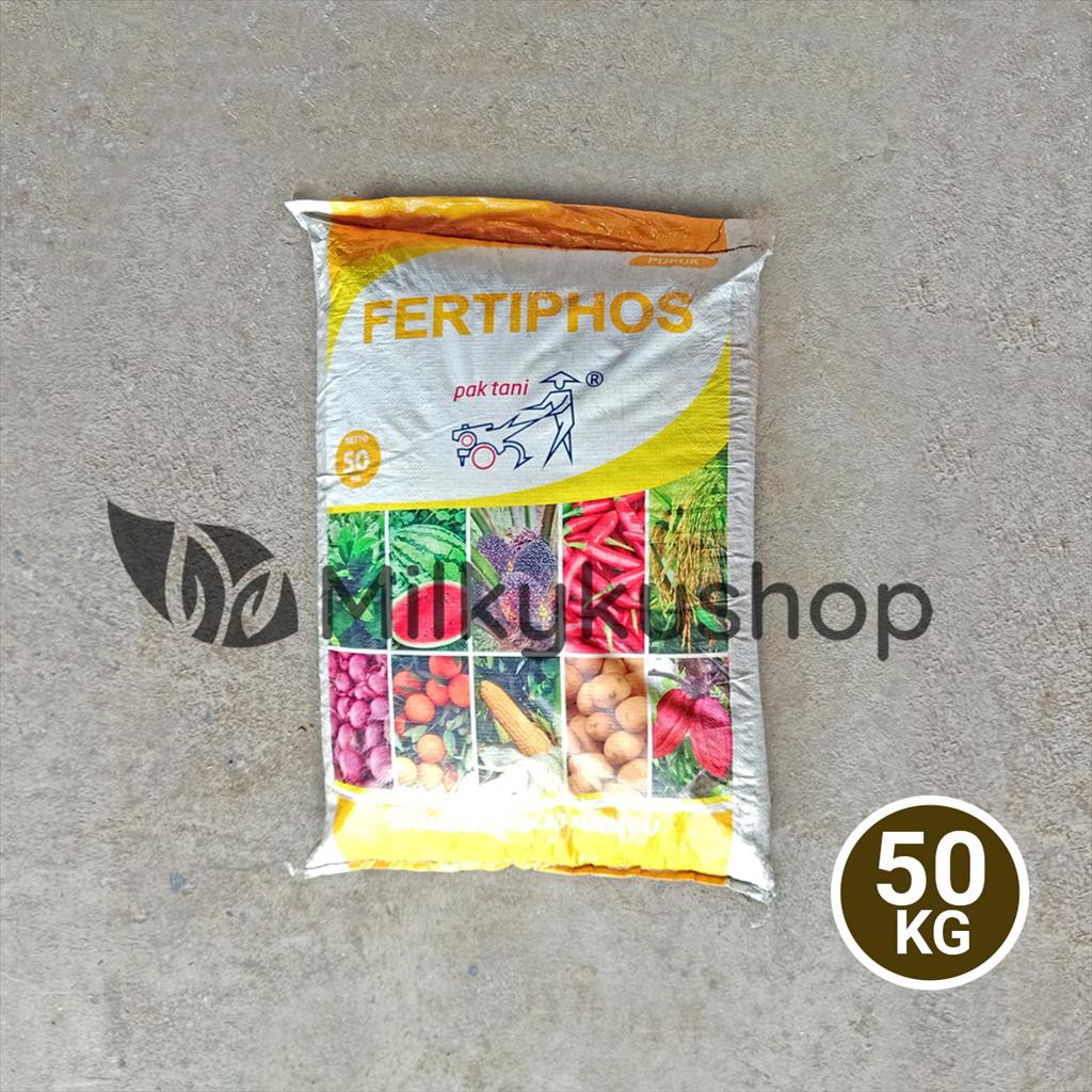 PUPUK PAK TANI TSP FERTIPHOS HITAM 50 KG KEMASAN PABRIK VIA GOSEND GRAB