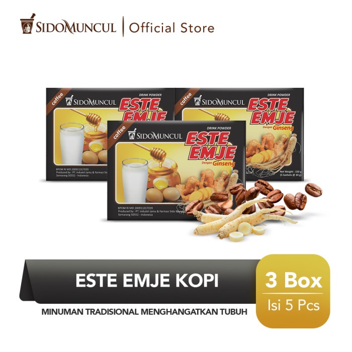 

qsps0s0 Sido Muncul Minuman Este Emje Kopi 3X5'S - Menghangatkan Tubuh Gr040H