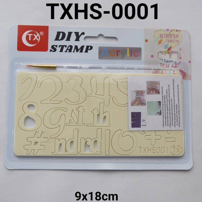 

TXHS-0001 CETAKAN FONDANT STAMP STEMPEL AKRILIK NOMOR ANGKA PROMO TERBARU