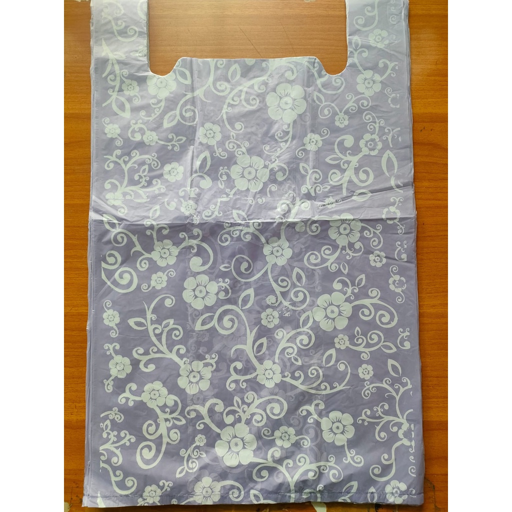 Kantong Plastik Motif Batik / Kantong Plastik Aksesoris Motif Batik ukuran 32 cm