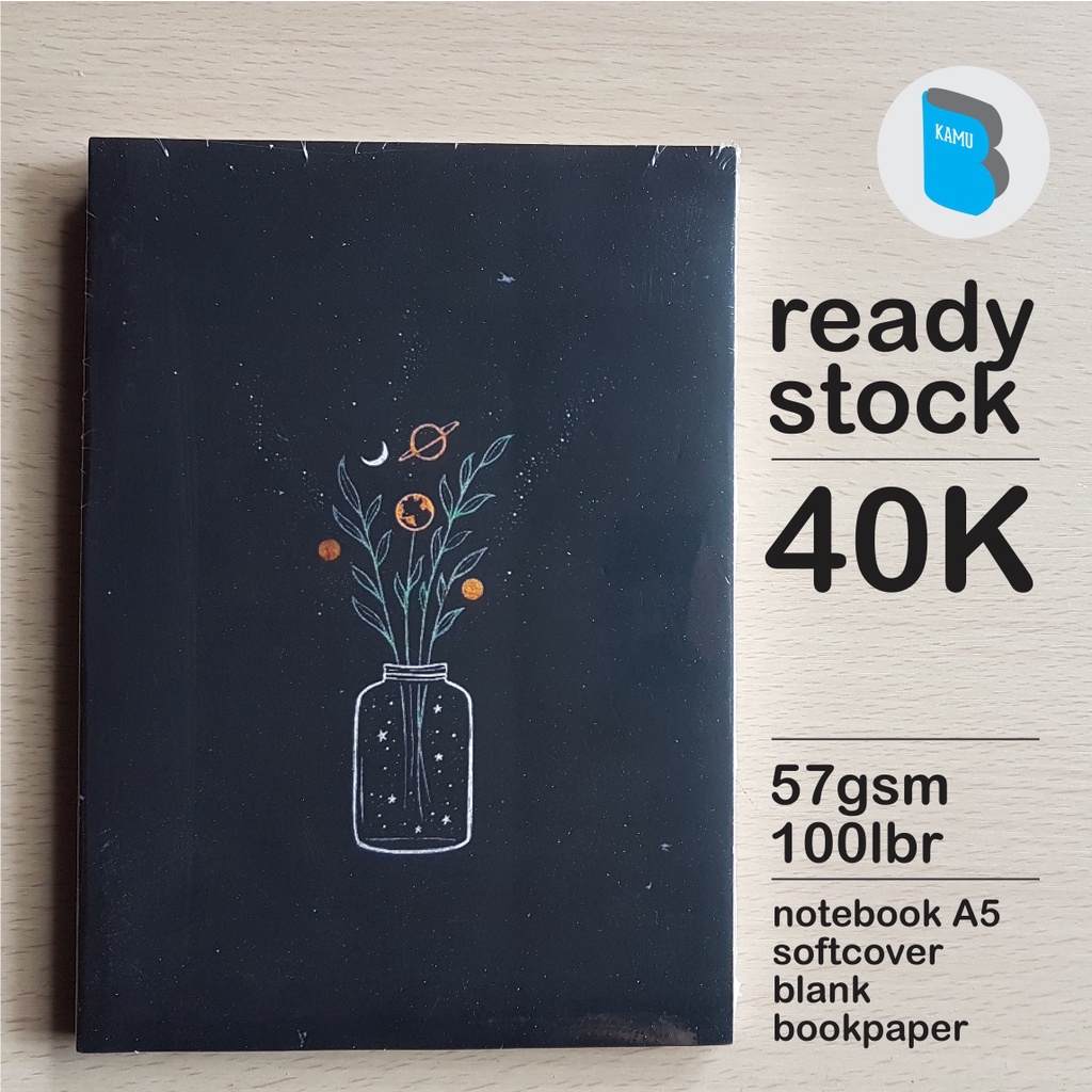 

[57/72/90 gsm] Notebook A5 Buku Catatan Diary Jurnal Bookpaper Polos - Galaxy Jar