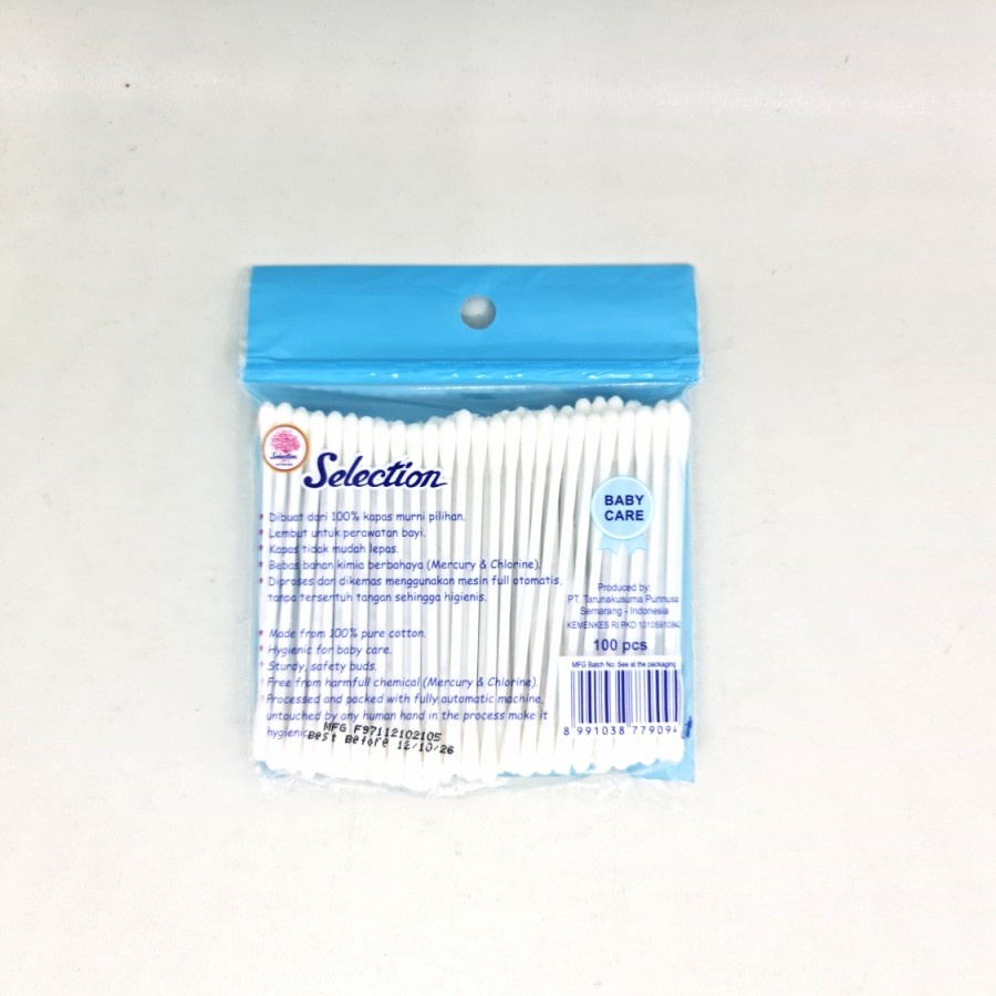 Korek Kuping Bayi isi 100 pcs Cotton Bud Selection Pembersih Telinga