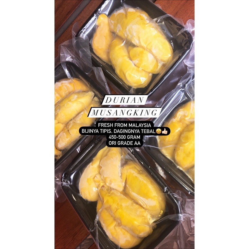 

DURIAN MUSANGKING GRADE AAA VACUUM SEALED BOX
