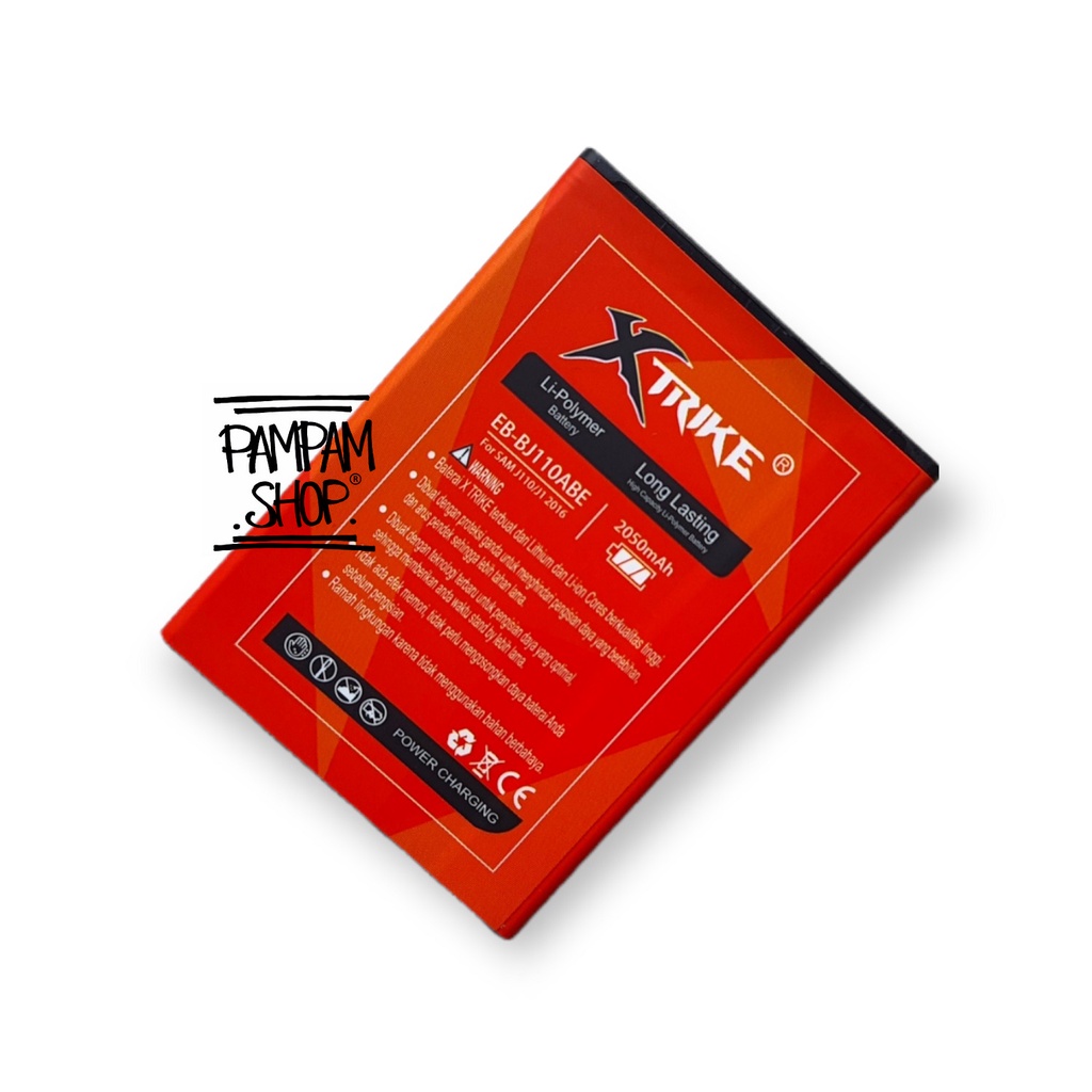 Baterai XTRIKE Double Power Original Samsung Galaxy J1 Ace J110 S4 Mini I9190 Batre Batrai Ori